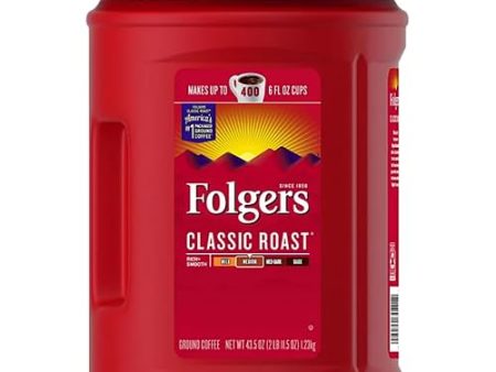 Folger Classic Roast Ground Coffee (43.5 oz.) - Pack of 1 Hot on Sale