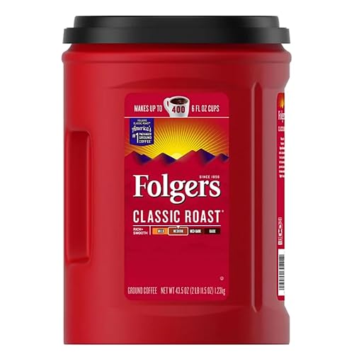 Folger Classic Roast Ground Coffee (43.5 oz.) - Pack of 1 Hot on Sale