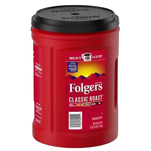 Folger Classic Roast Ground Coffee (43.5 oz.) - Pack of 1 Hot on Sale